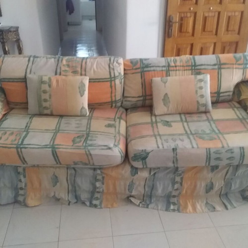 Triple sofa used with extra removable washable covers 220x90x78 cm