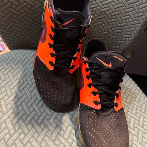 Nike Air VaporMax CS Total Crimson used, size 44, black and orange