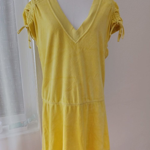 Juicy Couture velour beach dress tunic like new, yellow, size L