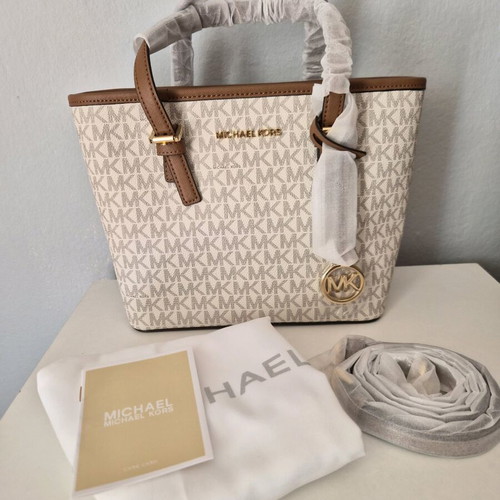 Michael Kors shoulder bag new, Jet Set Travel XS Carryall Convertible Tote model, beige