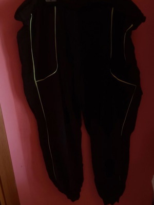 ASOS black plus size 4XL sports pants with neon details like new