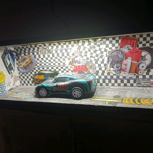Table lamp made to order with 18 hidden LED lights