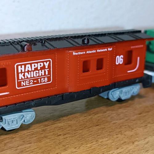 Iron train with wagons full functional or engine