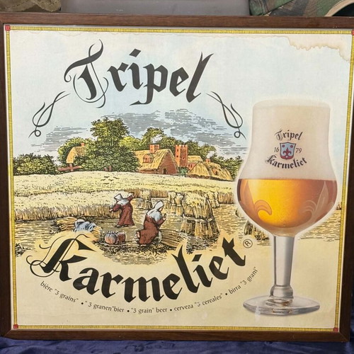 Tripel Karmeliet promotional sign