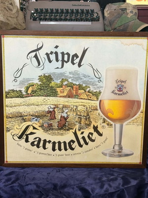Tripel Karmeliet promotional sign