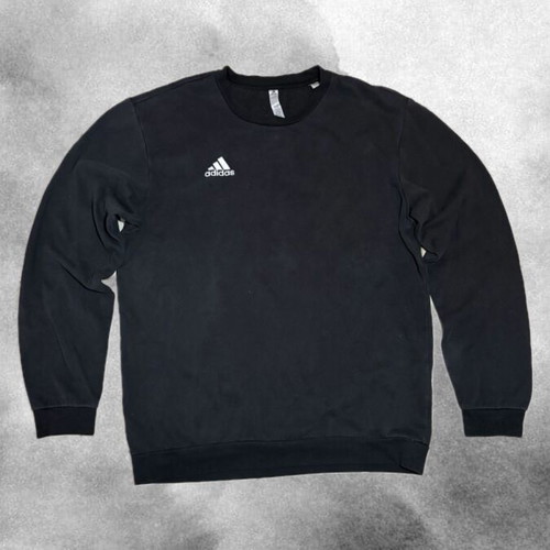 Adidas Essential Black Crewneck Sweatshirt size L like new