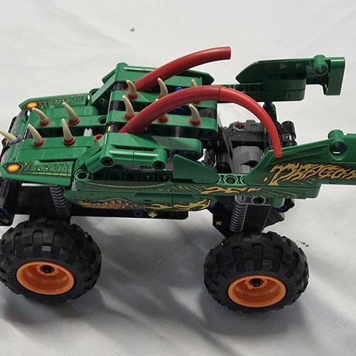 Lego Technic Monster Jam Dragon 42149 used, missing pieces
