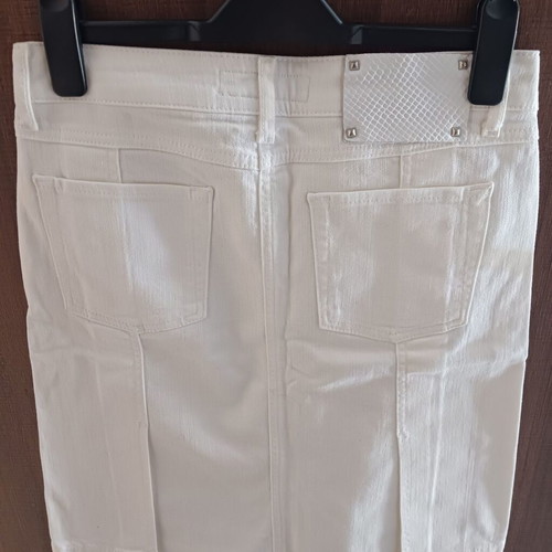 Zara white skirt knee-length like new, size S 36 8