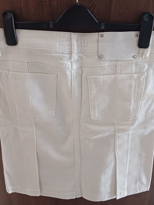 Zara white skirt knee-length like new, size S 36 8