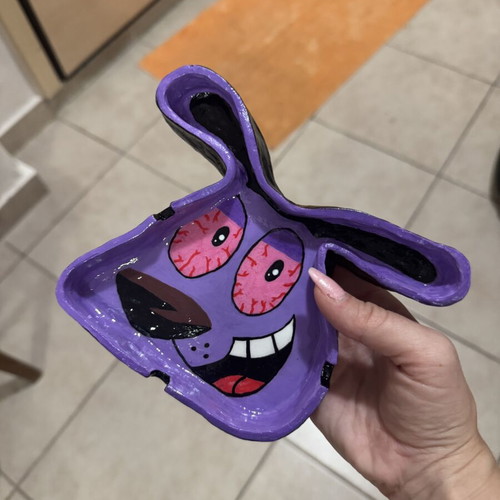 Handmade clay ashtray customizable design