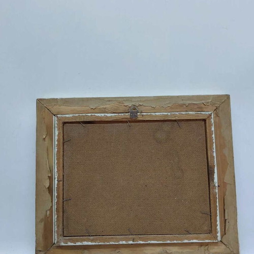 Decorative frame used with snowy landscape print 28x34.5cm