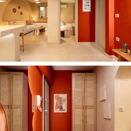 Apartment semi-basement 60 sqm with jacuzzi in Piraeus, furnished