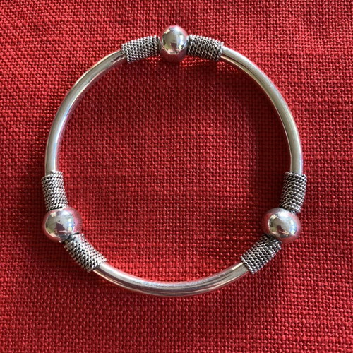 Silver handmade bracelet new, boho style, 925 sterling