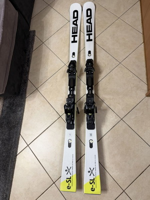 Head E-SL Worldcup Rebels skis 165cm with 14 DIN bindings