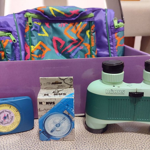 Monica Lovely 8x32mm binoculars like new, green color