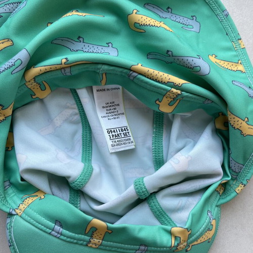Marks & Spencer sea set shirt and hat like new, turquoise