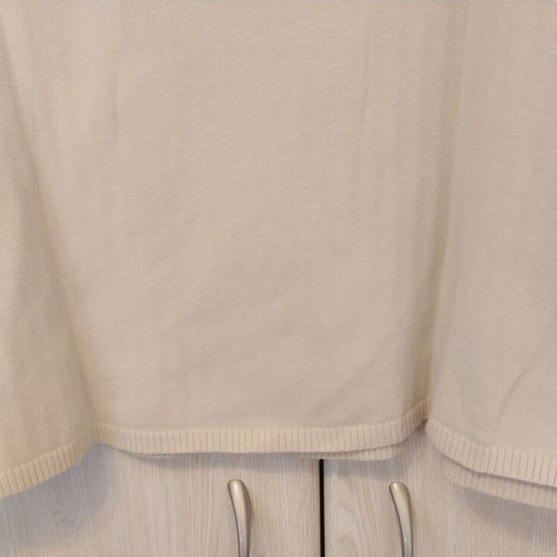 Celio Polo T-shirt XL like new, cream and white, cotton