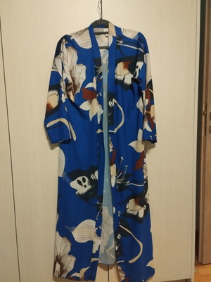 Blue kimono with pattern, new