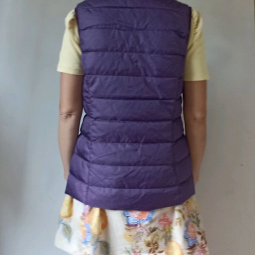Eddie Bauer women's vest with down like new, purple, size S
