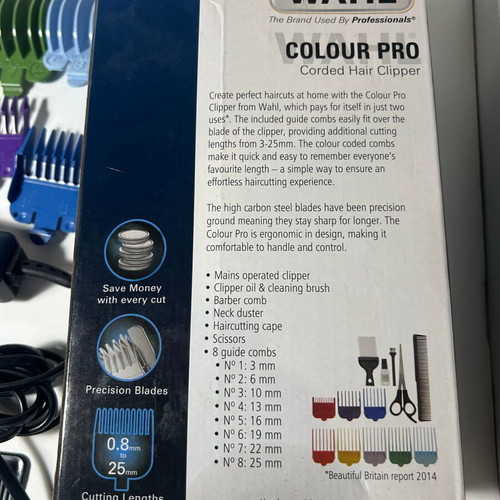Wahl Colour Pro professional hair clipper like new
