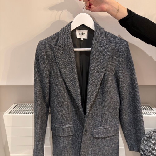 Riska grey women's tweed blazer like new, size S