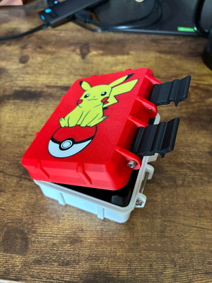 Θήκη για κάρτες Pokémon καινούργια, ανθεκτική με λογότυπο Pikachu