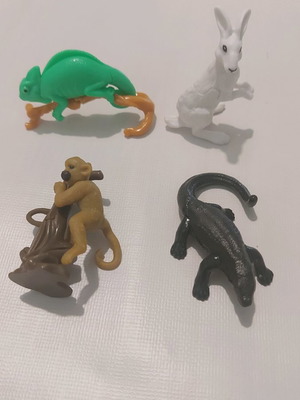 Kinder egg figures new, pack of 4 pieces