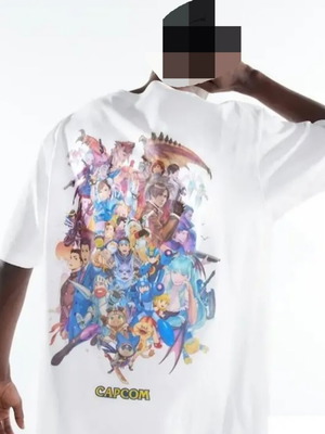 UNIQLO UT Capcom 40th Anniversary T-shirt new, L size, white