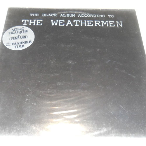 The Weathermen The Black Album According To The Weathermen vinyl used, electronic