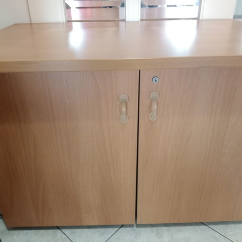Office cabinet used with two wooden doors and lock, melamine finish