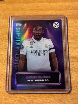 Topps Showtime David Alaba κάρτα Real Madrid καινούργια