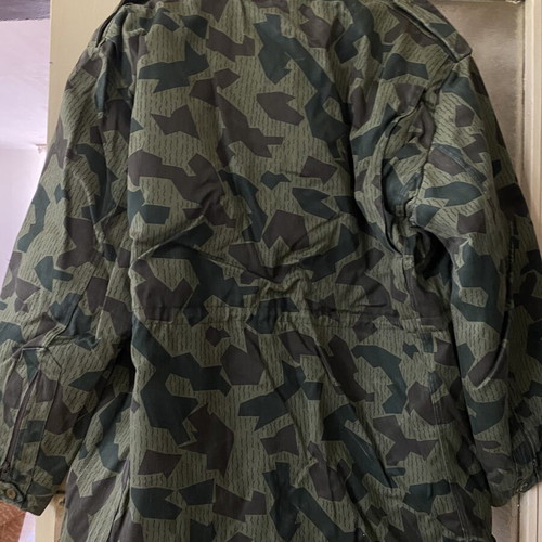 Camouflage heavy thick coat with removable inner layer