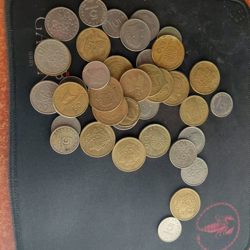 Various old coins from Greece