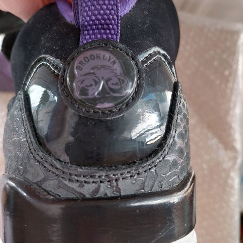 Jordan Spizike Black Court purple athletic shoes like new, size 44.5
