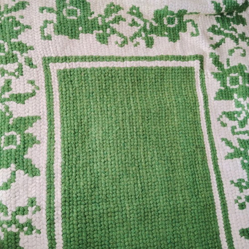 Wool knitted handmade blanket like new