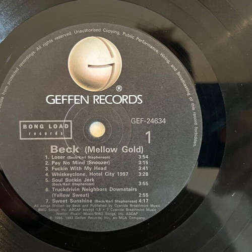 Beck Mellow Gold LP vinyl like new