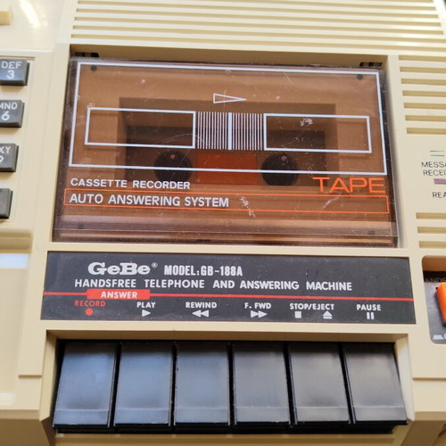 GEBE telephone with automatic answering machine like new