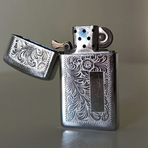 Zippo Venetian Slim lighter vintage 1989, used