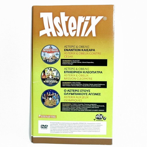Asterix DVD collection of 3 live-action comedy movies like new