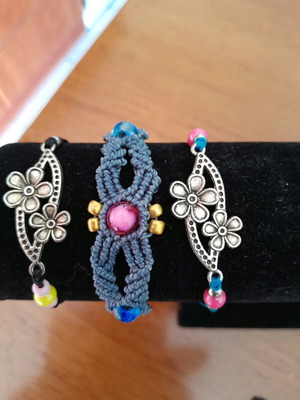 Macrame bracelets set like new