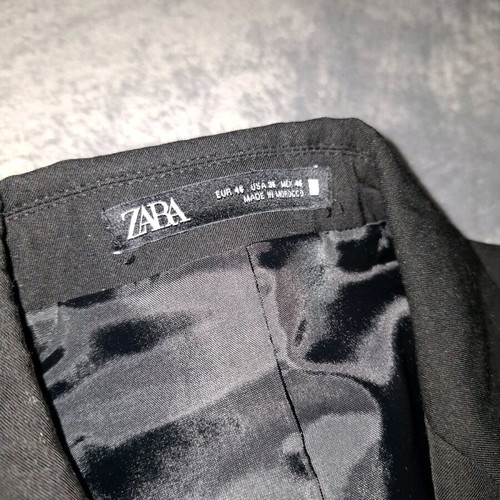 Zara jacket black classic like new, men's size 46