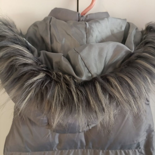 Metallic Puffer Vest FreeStyle size S with detachable hood