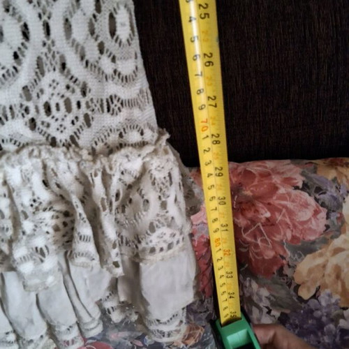 Lace dress used, beige, size M/L, alpha line