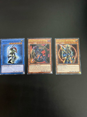 Κάρτες Yugioh Black Luster Soldier & Dark Magician of Chaos σαν καινούργιο