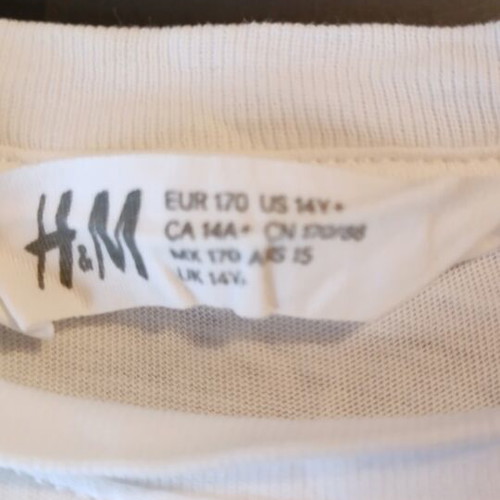 H&M Men's White T-Shirt with NASA Logo like new