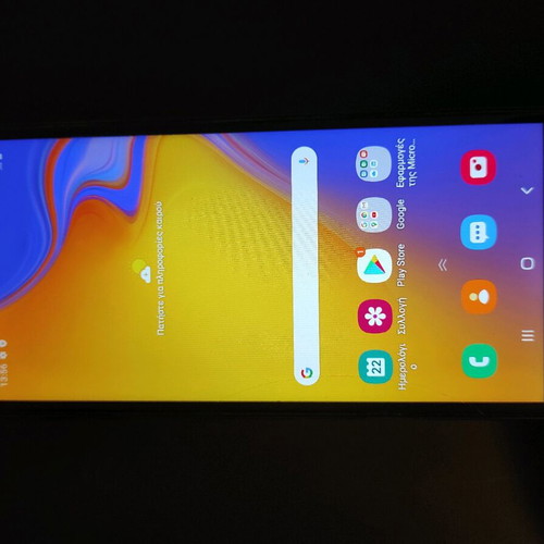 Samsung Galaxy J6+ plus used smartphone with screen marks