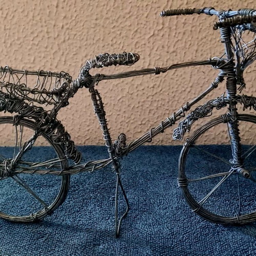 Handmade wire bicycle like new