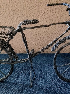 Handmade wire bicycle like new