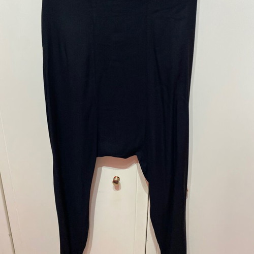 Wide black pants like new, size L