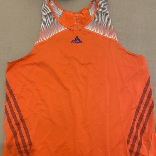 Adidas Adizero running top used, men's size M, orange
